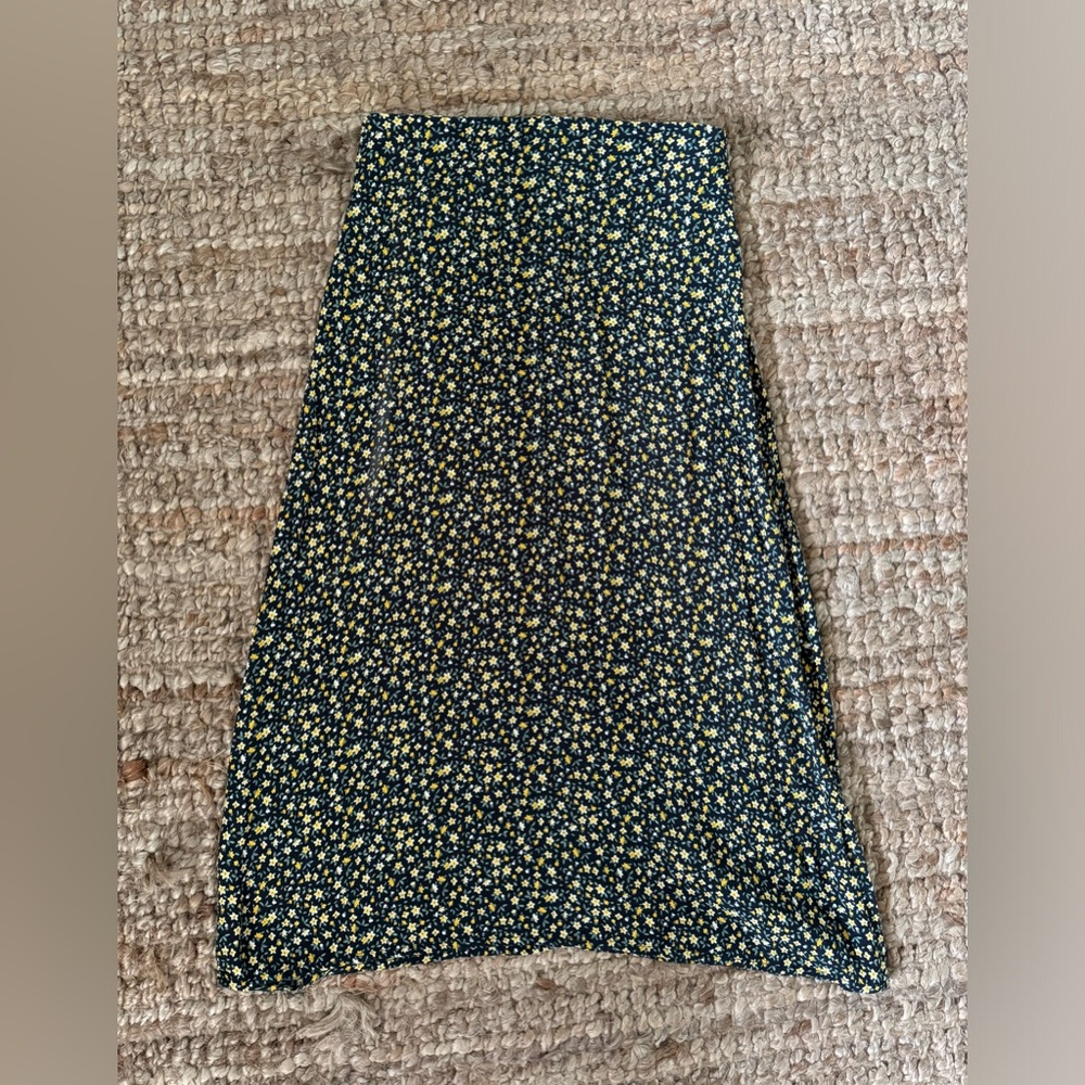 Floral brandy melville midi skirt